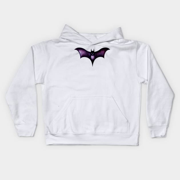 bat pattern Kids Hoodie by FineArtworld7